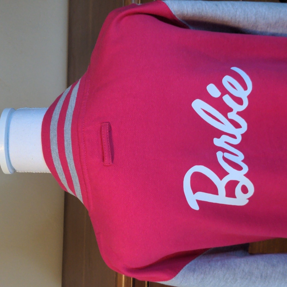 Barbie WMS Varsity Jacket Letterman Style BARBIECORE NWOT - Picture 12 of 14